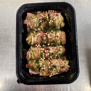 Kip dijvlees rolletje met spek en pesto 4x ca 125gr